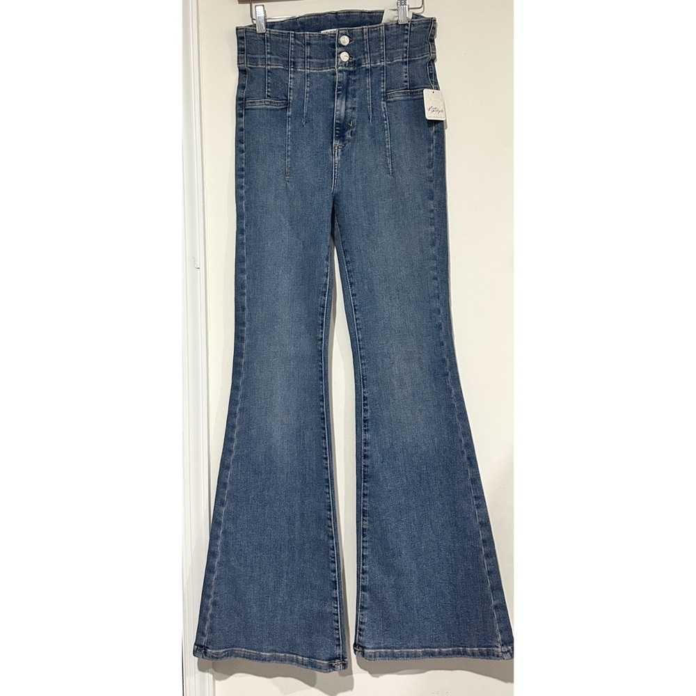 FP We The Free Jade High Rise Flare Jeans size 28 - Picture 3 of 12
